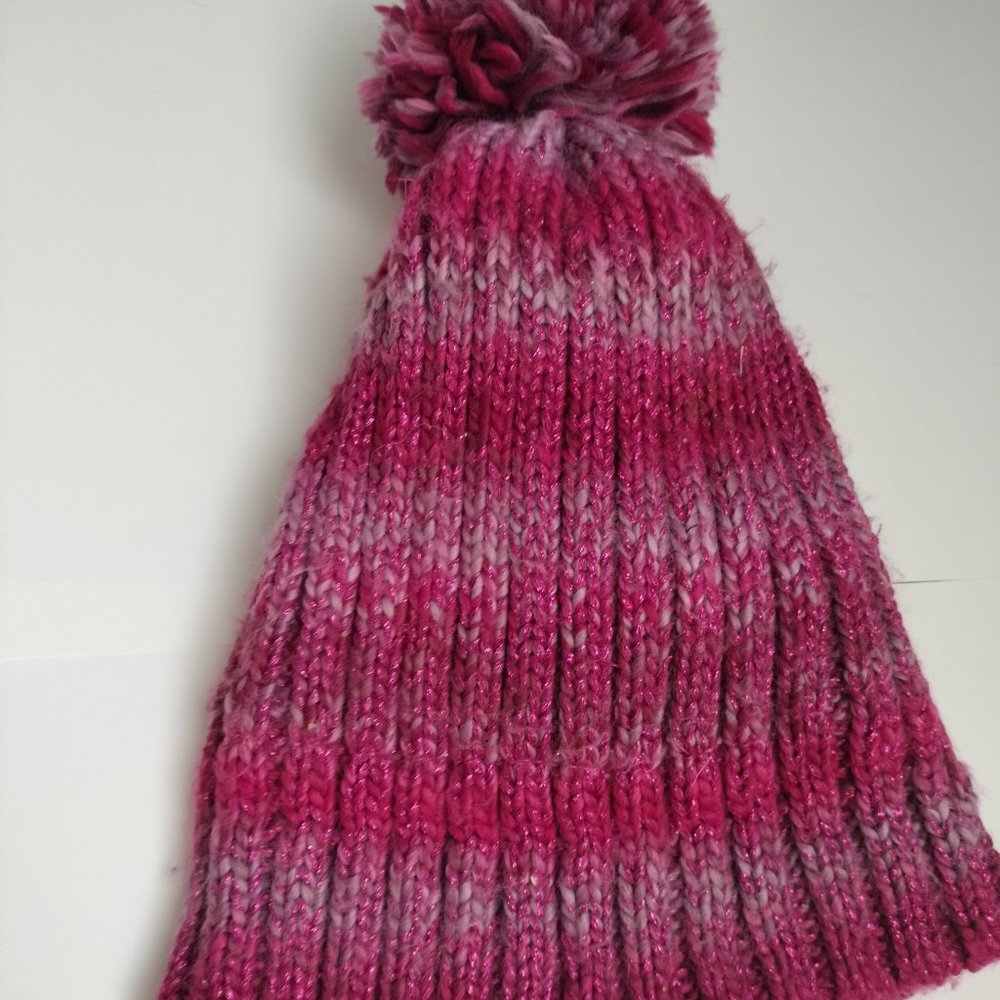 Red sparkly beanie girls - one size